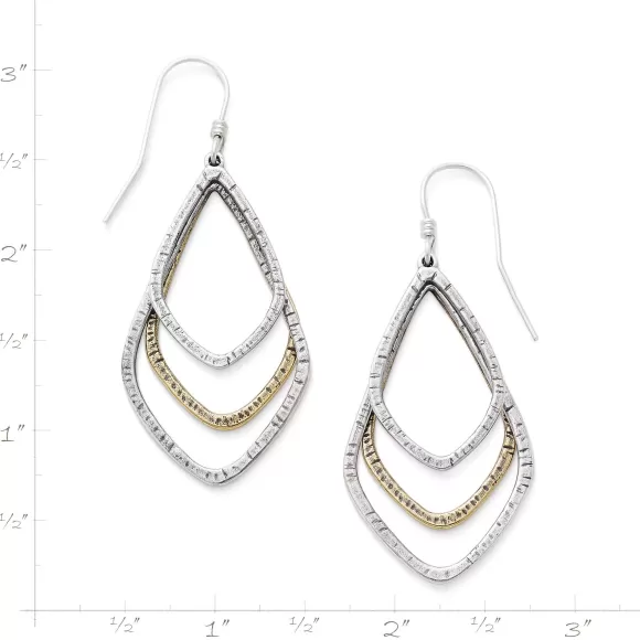 New James Avery Artisan Jewelry Forged Elements Dangle Earrings