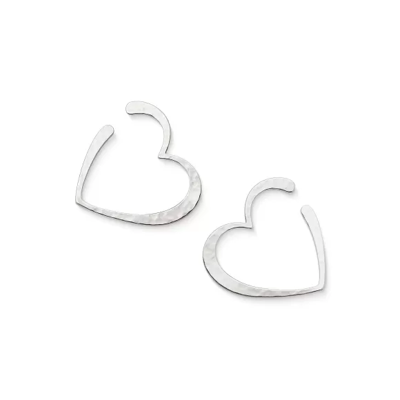 Flash Sale James Avery Artisan Jewelry Forged Hearts Hoops