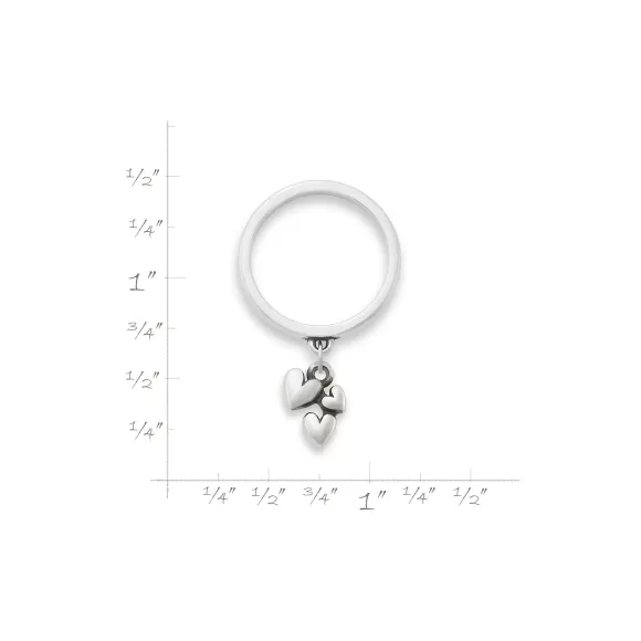 Outlet James Avery Artisan Jewelry Gathered Hearts Charm Dangle Ring
