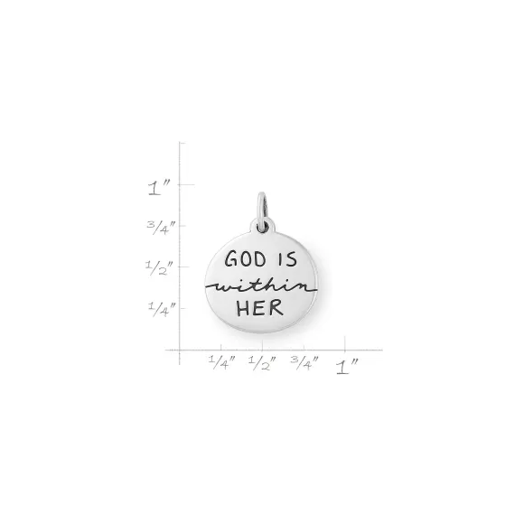 Outlet James Avery Artisan Jewelry God Is Within Her Charm