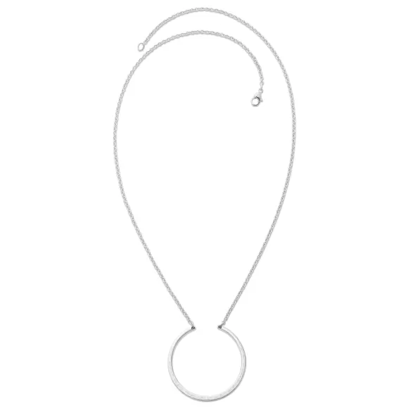 Hot James Avery Artisan Jewelry Hammered Circle Changeable Charm Necklace