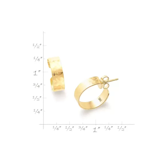 Shop James Avery Artisan Jewelry Hammered Simplicity Hoops