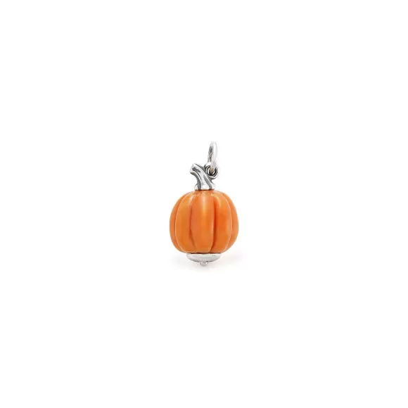 Best James Avery Artisan Jewelry Harvest Pumpkin Art Glass Charm Orange