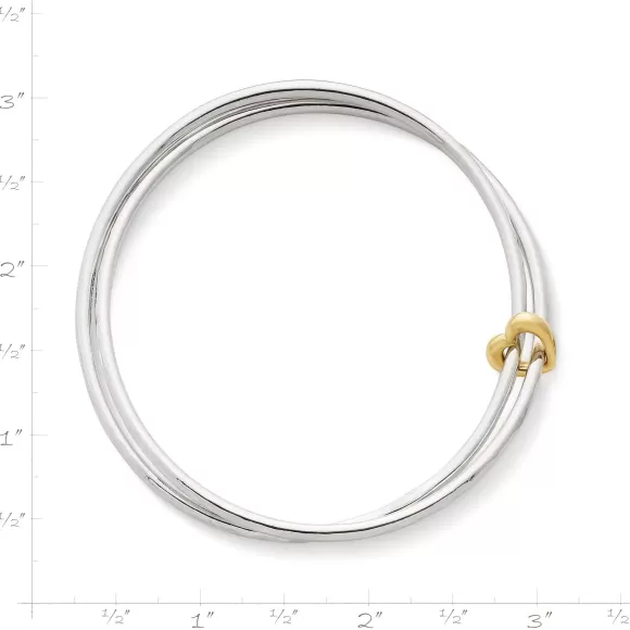 Hot James Avery Artisan Jewelry Heart Of Gold Combo Bangle Bracelet