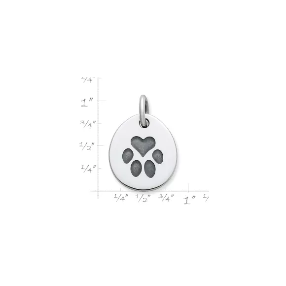 Online James Avery Artisan Jewelry Heart Paw Pet Tag Charm