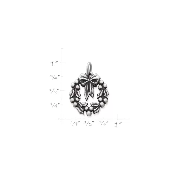 Cheap James Avery Artisan Jewelry Holiday Wreath Charm