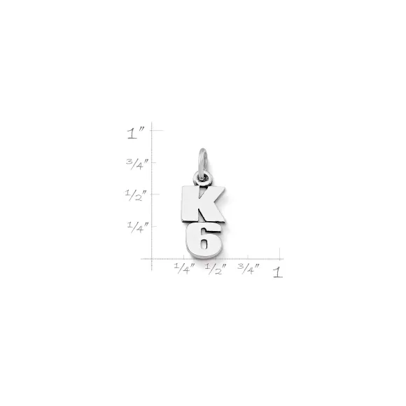 Online James Avery Artisan Jewelry K Drop Number Charm