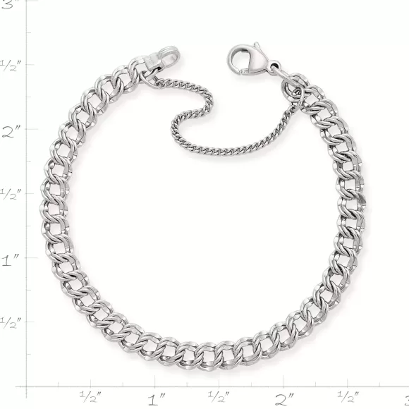 Best James Avery Artisan Jewelry Light Double Curb Charm Bracelet
