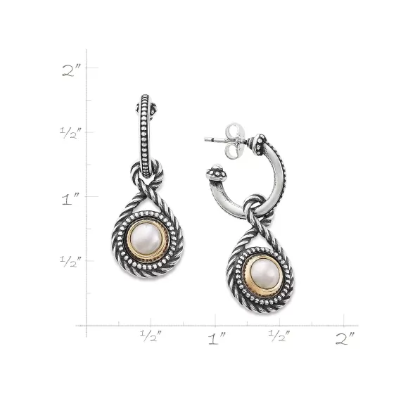 Online James Avery Artisan Jewelry Marjan Gemstone Hoop Dangle Earrings