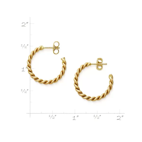 Shop James Avery Artisan Jewelry Medium Twisted Wire Hoops