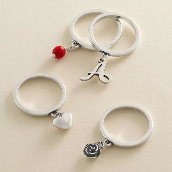 Online James Avery Artisan Jewelry Mini Heart Charm Dangle Ring