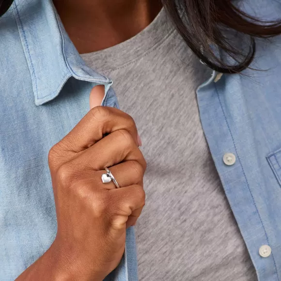 Online James Avery Artisan Jewelry Mini Heart Charm Dangle Ring