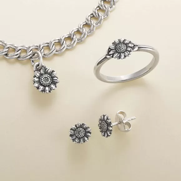 Flash Sale James Avery Artisan Jewelry Mini Sunflower Studs