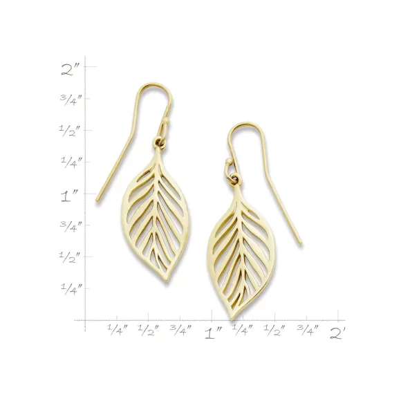 Best Sale James Avery Artisan Jewelry Open Leaf Dangle Earrings
