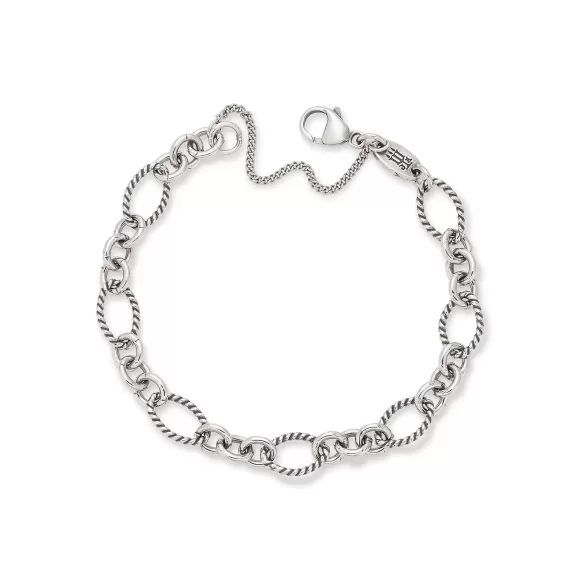 Hot James Avery Artisan Jewelry Oval Twist Charm Bracelet