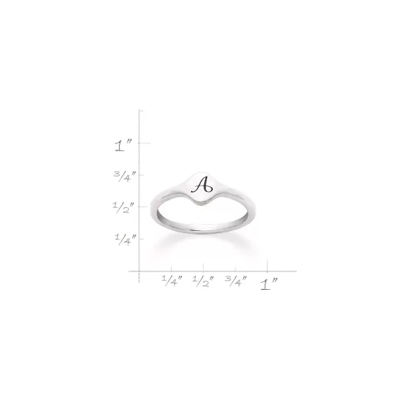 New James Avery Artisan Jewelry Petite Signet Initial Ring