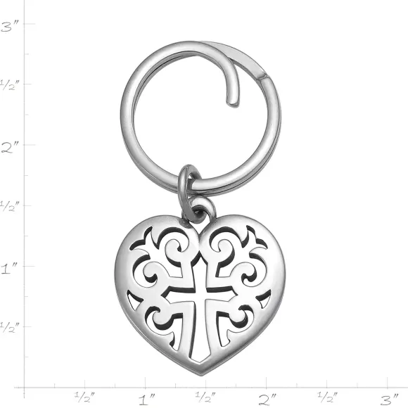 New James Avery Artisan Jewelry Regal Heart Key Chain
