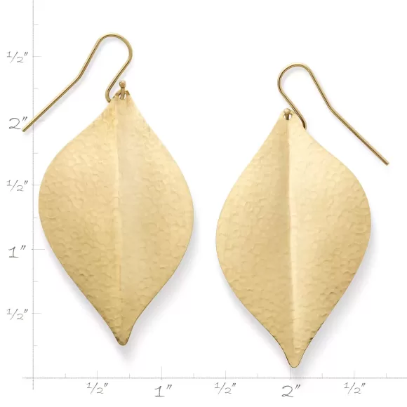 Hot James Avery Artisan Jewelry Repousse Leaf Dangle Earrings