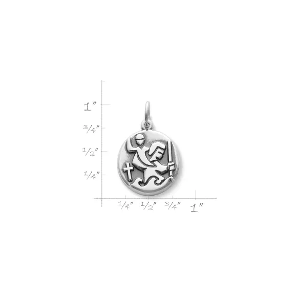 Store James Avery Artisan Jewelry Round St. Christopher Medal Charm