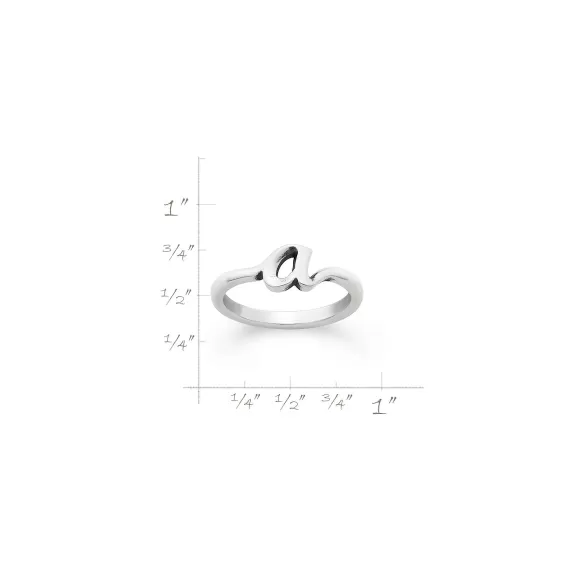 Flash Sale James Avery Artisan Jewelry Script Initial Ring