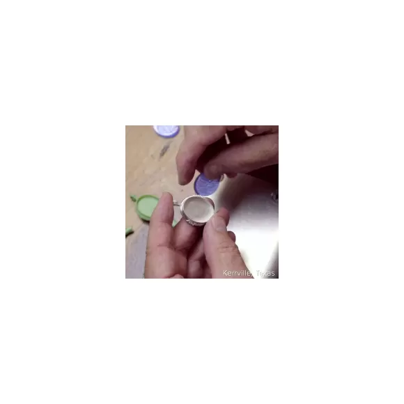 New James Avery Artisan Jewelry Sculpted Bluebonnet Layered Gemstone Pendant