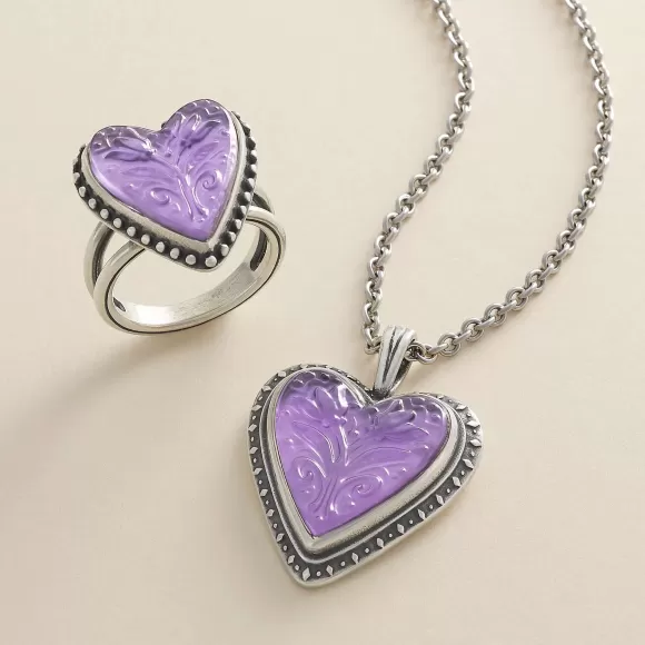 Clearance James Avery Artisan Jewelry Sculpted Heart And Tulips Layered Gemstone Ring