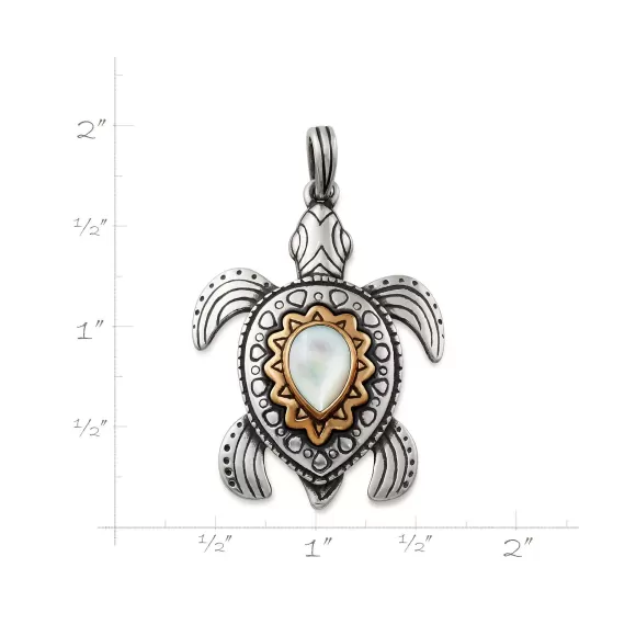 Cheap James Avery Artisan Jewelry Sea Turtle Gemstone Pendant