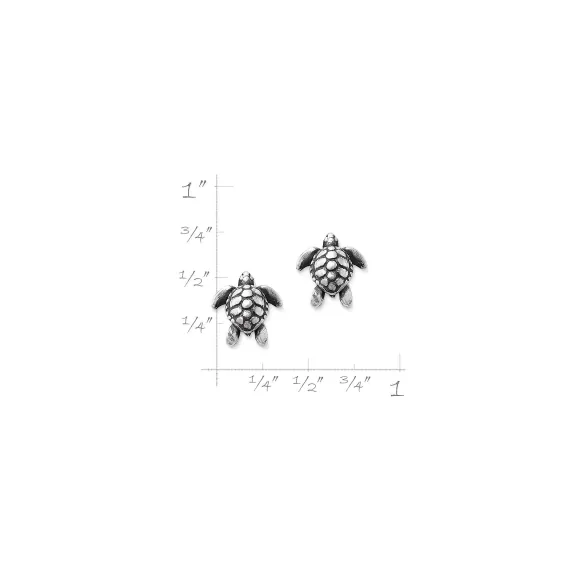 New James Avery Artisan Jewelry Sea Turtle Studs