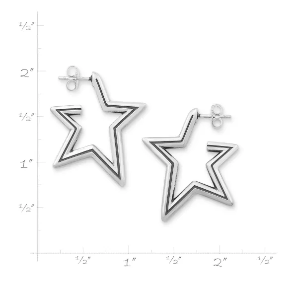 Cheap James Avery Artisan Jewelry Star Hoops