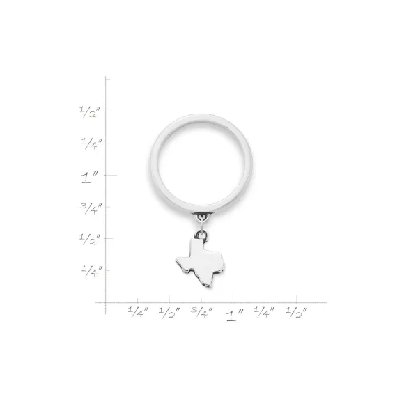 Discount James Avery Artisan Jewelry Texas Mini Charm Dangle Ring