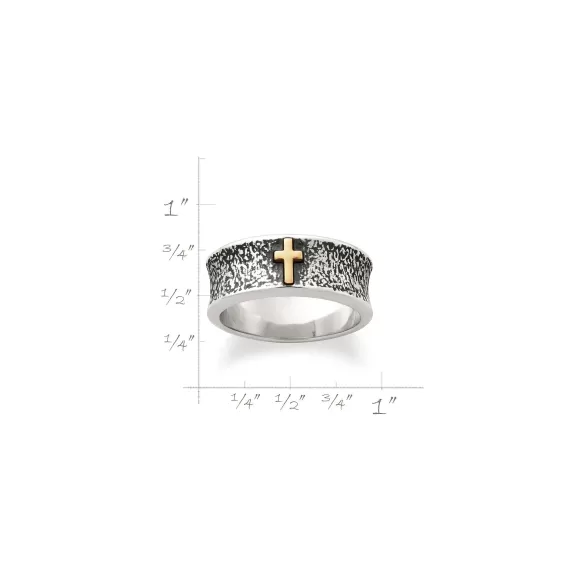 Online James Avery Artisan Jewelry Textured Wedding Ring With Cross