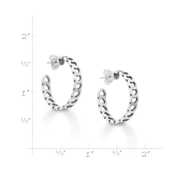 Cheap James Avery Artisan Jewelry Tiny Hearts Hoops