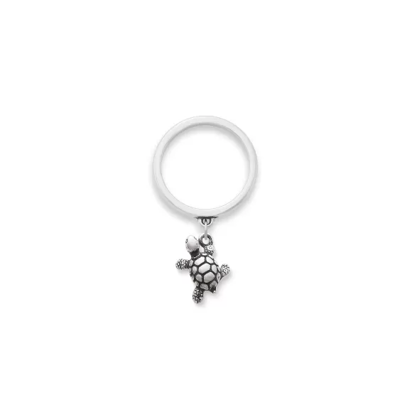 Outlet James Avery Artisan Jewelry Turtle Charm Dangle Ring