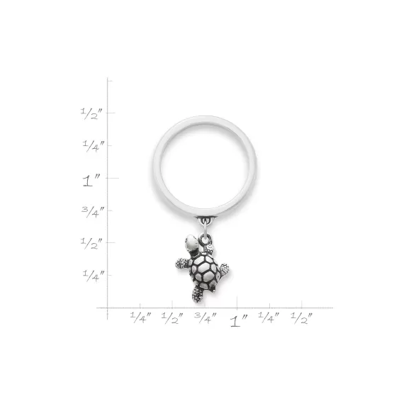 Outlet James Avery Artisan Jewelry Turtle Charm Dangle Ring