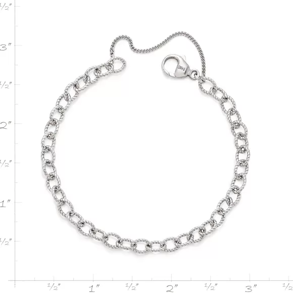 Discount James Avery Artisan Jewelry Twisted Wire Cable Charm Bracelet