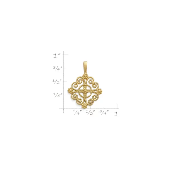 Best Sale James Avery Artisan Jewelry Twisted Wire Lacy Cross Pendant