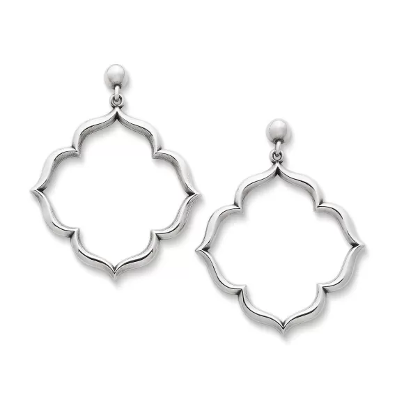 Cheap James Avery Artisan Jewelry Venetian Frame Hoop Drop Earrings