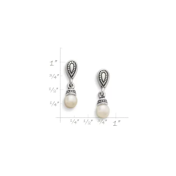 Sale James Avery Artisan Jewelry Vintage Cultured Pearl Drop Earrings
