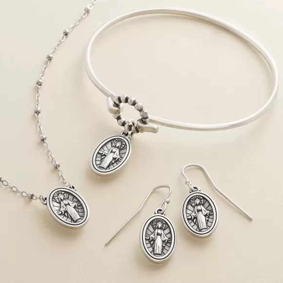 Fashion James Avery Artisan Jewelry Virgin Mary Dangle Earrings