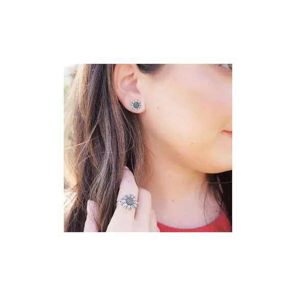 Hot James Avery Artisan Jewelry Wild Sunflower Studs