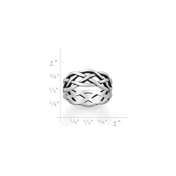 Hot James Avery Artisan Jewelry Woven Trinity Wedding Ring